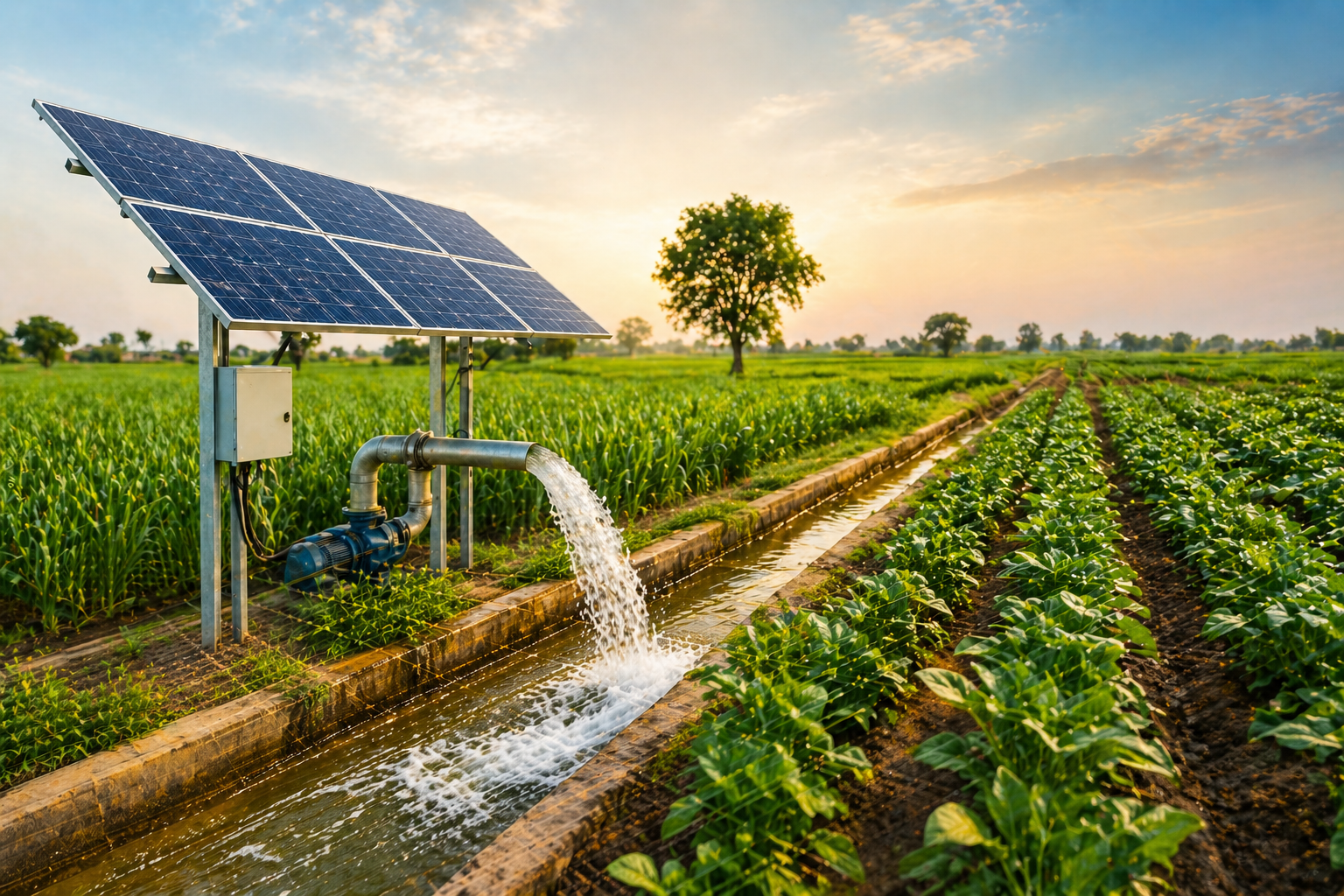 solar tubewell installation